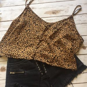 Wild Fable Animal Print Crop Top size xxl